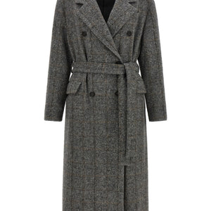 Brunello Cucinelli Check Tweed Coat