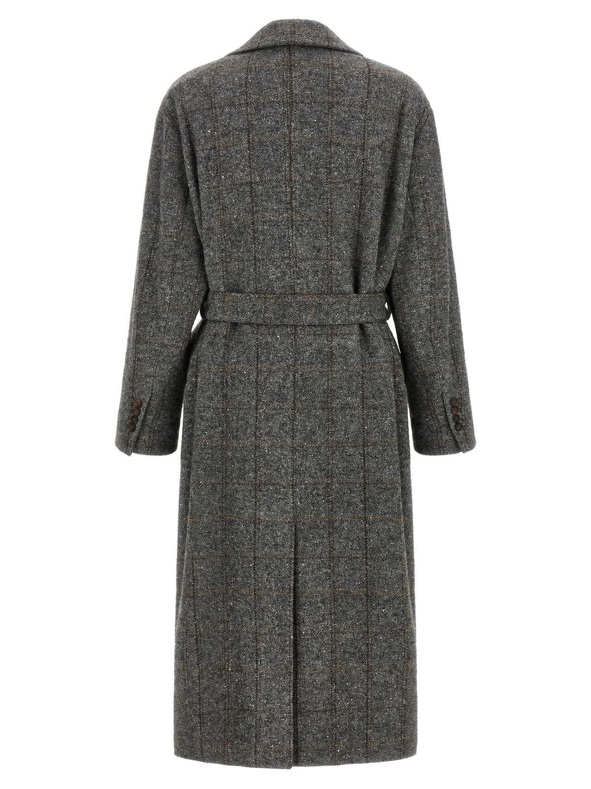 Brunello Cucinelli Check Tweed Coat