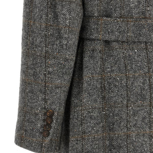 Brunello Cucinelli Check Tweed Coat