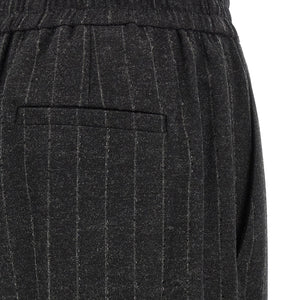 Brunello Cucinelli Micro Sequin Pinstripe Pants