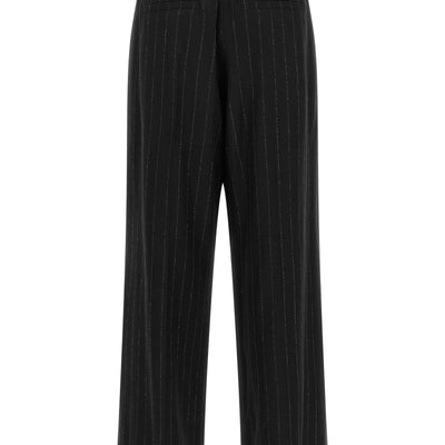 Brunello Cucinelli Micro Sequin Pinstripe Pants