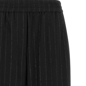 Brunello Cucinelli Micro Sequin Pinstripe Pants