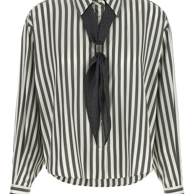 Brunello Cucinelli Shirt With Scarf