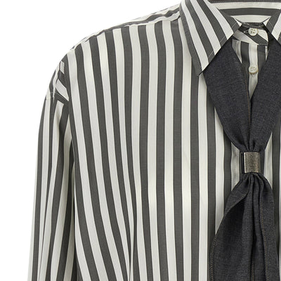 Brunello Cucinelli Shirt With Scarf