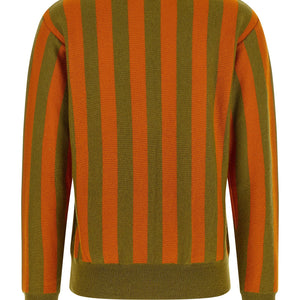 Alberto Biani Striped Knit Polo Shirt
