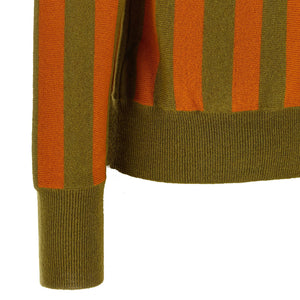 Alberto Biani Striped Knit Polo Shirt