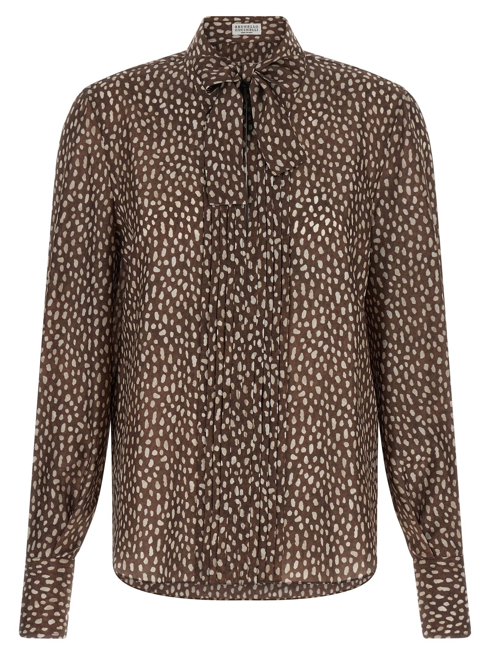 Brunello Cucinelli Lavallière Collar Shirt