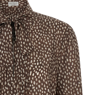Brunello Cucinelli Lavallière Collar Shirt