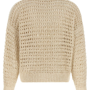 Brunello Cucinelli Dazzling Braids Sweater