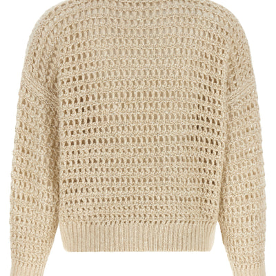 Brunello Cucinelli Dazzling Braids Sweater