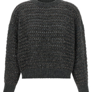 Brunello Cucinelli Dazzling Braids Sweater