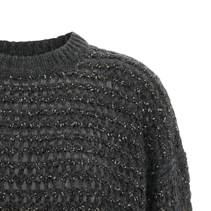 Brunello Cucinelli Dazzling Braids Sweater
