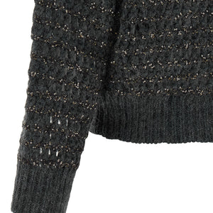 Brunello Cucinelli Dazzling Braids Sweater
