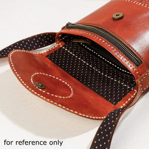 Brown - Handcrafted Kutch Leather Sling Bag