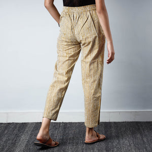 Brown - Jaipur Screen Printed Cotton Pant