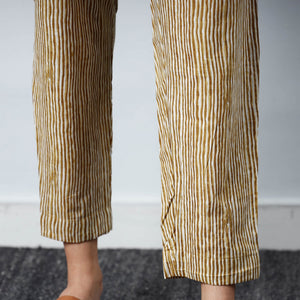 Brown - Jaipur Screen Printed Cotton Pant
