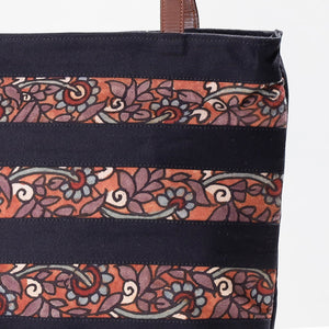 Black - Shoulder Bag - Handpainted Kalamkari Natural Dyed Cotton