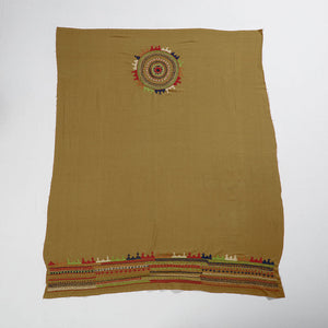 Brown - Lambani Embroidery Handspun Cotton Blouse Piece