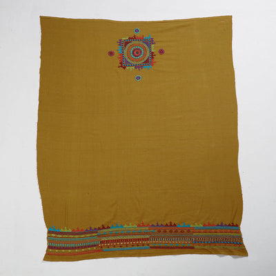 Brown - Lambani Embroidery Handspun Cotton Blouse Piece