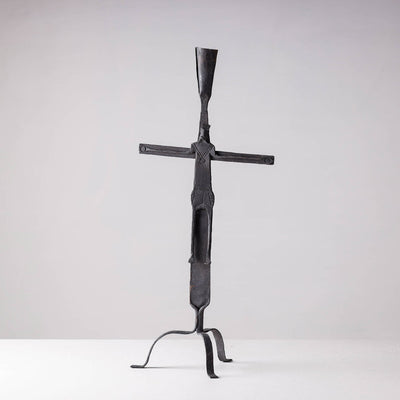 Bastar Tribal Wrought Iron Esu Candle Stand