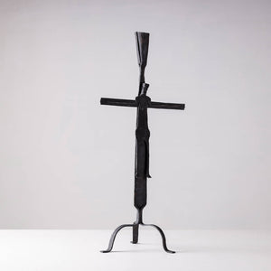 Bastar Tribal Wrought Iron Esu Candle Stand
