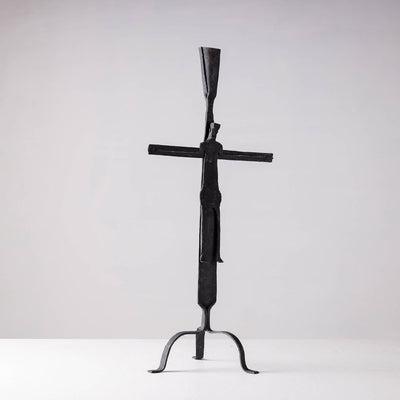 Bastar Tribal Wrought Iron Esu Candle Stand