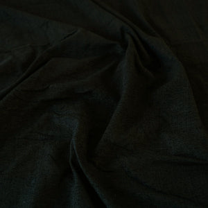 Black - Jhiri Pure Handloom Cotton Double Bedcover (108 x 90 in)
