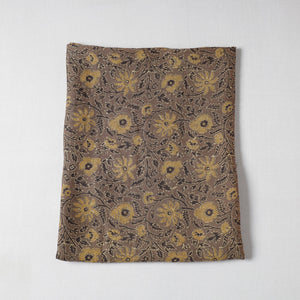 Brown - Ajrakh Block Printing Natural Dyed Pure Wool Precut Fabric