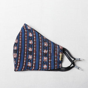 Bindaas Block Printed Cotton 3 Layer Snug Fit Face Cover