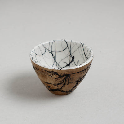 Brown - Handcrafted Mango Wooden Epoxy Resin Bowl (4 x 4 in)
