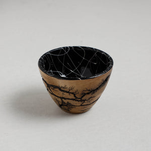 Brown - Handcrafted Mango Wooden Epoxy Resin Bowl (4 x 4 in)