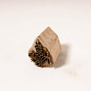 Hand-Carved Rohida Wood Brass Block (1 in)