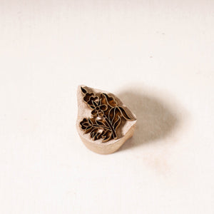 Hand-Carved Rohida Wood Brass Block (1 in)