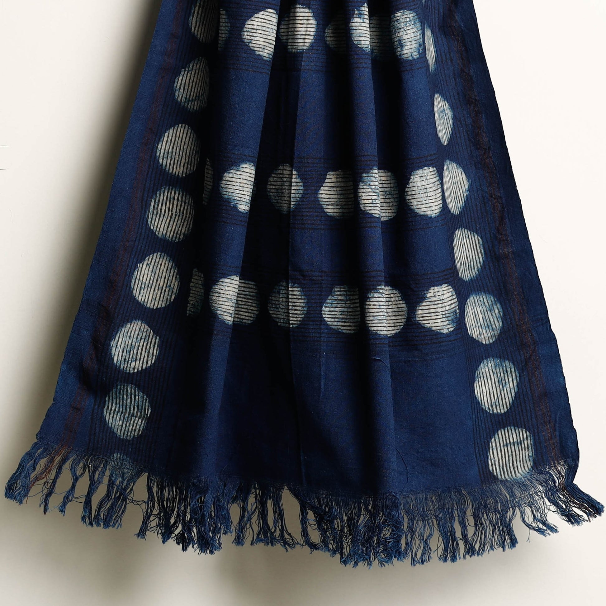 Blue - Akola Block Printed Pure Handloom Cotton Towel