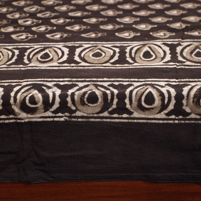 Brown - Pipad Block Printed Cotton Single Bed Cover with Pillow Covers (90 x 60 in)