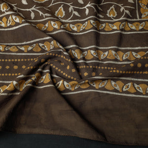 Brown - Akola Block Printed Cotton Stole