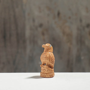 Bird - Hand Carved Kadam Wood Sculpture (3 in)