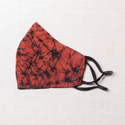 Batik Block Print Cotton 3 Layer Snug Fit Face Cover