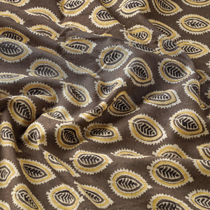 Brown - Ajrakh Block Printed Cotton Fabric