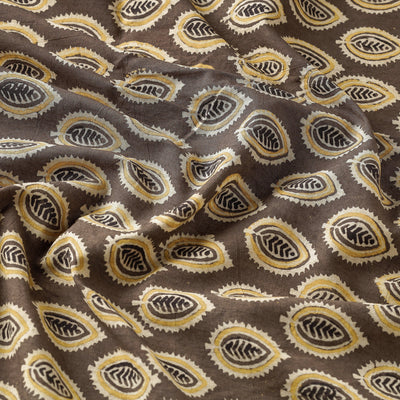 Brown - Ajrakh Block Printed Cotton Fabric