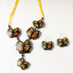 Bishnupur Handpainted Terracotta Necklace Set
