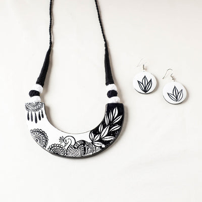 Bishnupur Handpainted Terracotta Necklace Set