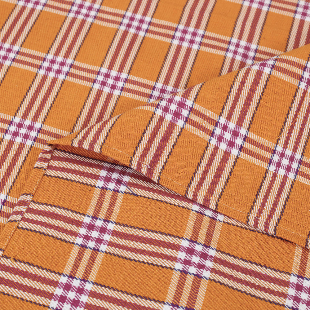 Brown - Mangalagiri Handloom Cotton Single Bedcover (85 x 60 in)