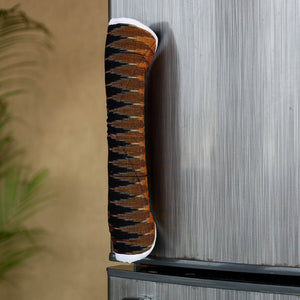 Brown - Pochampally Ikat Handmade Fridge Handle Cover