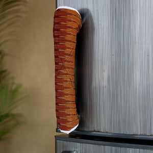 Brown - Pochampally Ikat Handmade Fridge Handle Cover