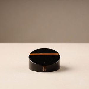 Black - Channapatna Handmade Wooden Card Stand