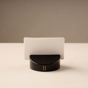 Black - Channapatna Handmade Wooden Card Stand