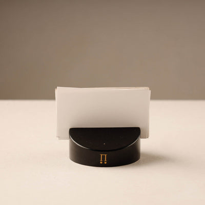 Black - Channapatna Handmade Wooden Card Stand