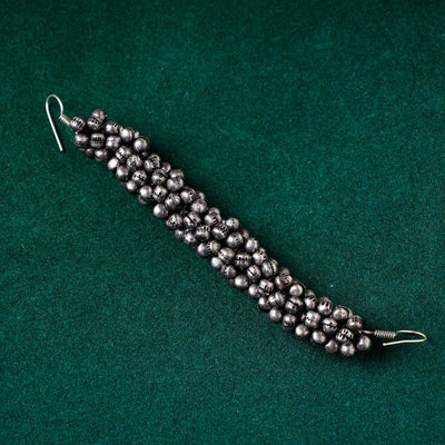 Antique Silver Finish Oxidised Brass Base Juda Pin
