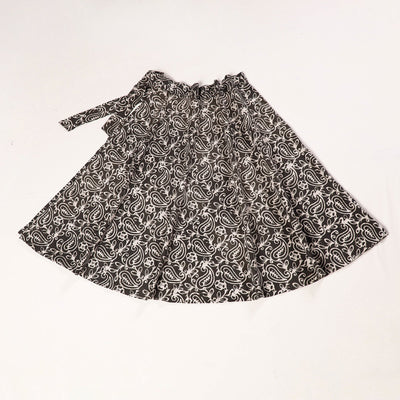 Brown - Hand Batik Printing Cotton Wrap Around Skirt